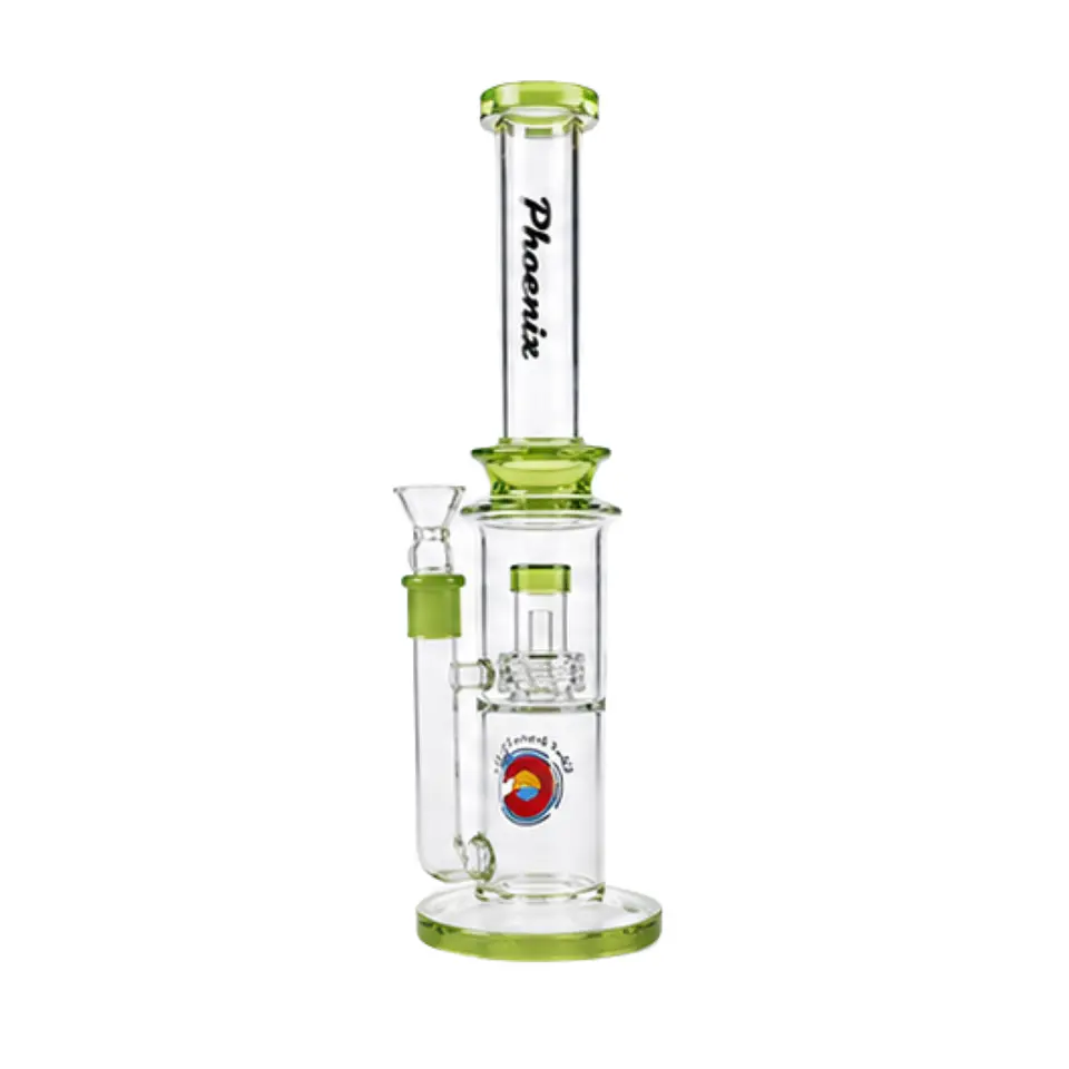 Bong de Pyrex Phoenix Star Recycler con Perc Sphere – Bong Premium de Alta Filtración 40cms 9
