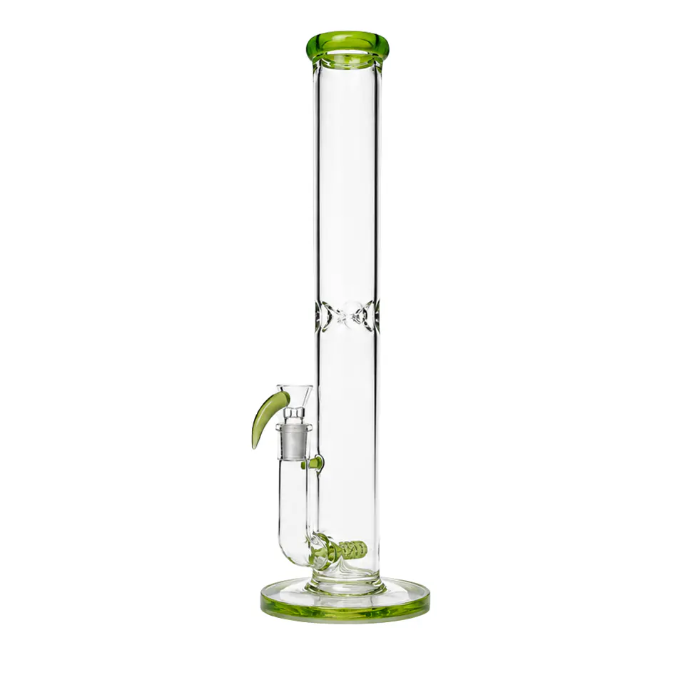 Bong de Pyrex Phoenix Star Recto con Perc y Asa – Bong Alto de Alta Filtración 43cms 2