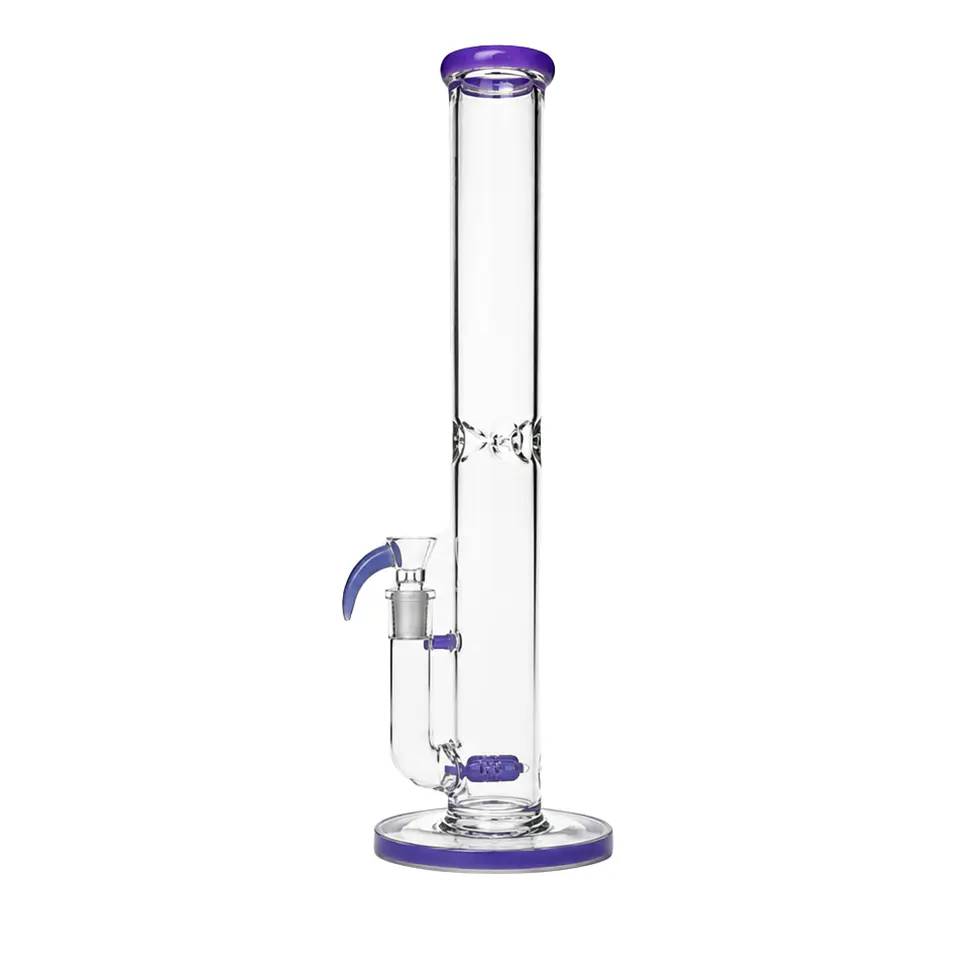 Bong de Pyrex Phoenix Star Recto con Perc y Asa – Bong Alto de Alta Filtración 43cms 3