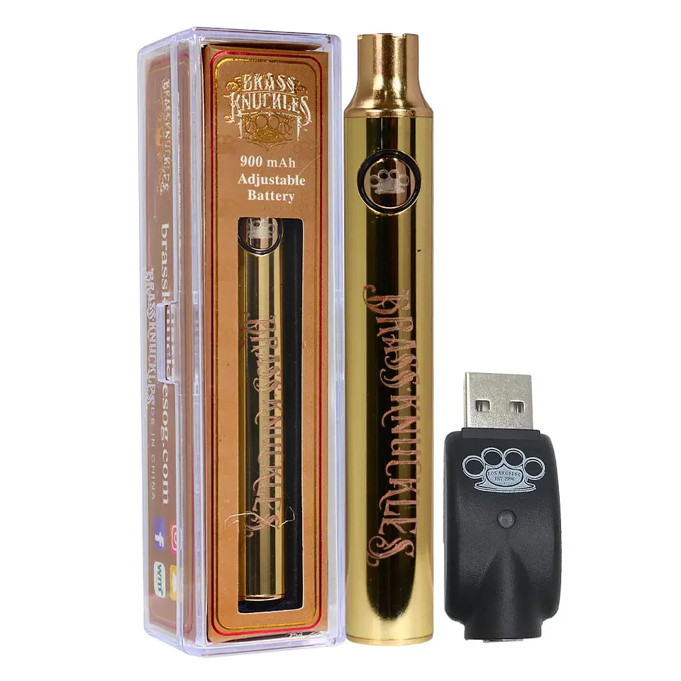 10 X Vaporizador Brass Knuckles 900mah Cargador USB  3