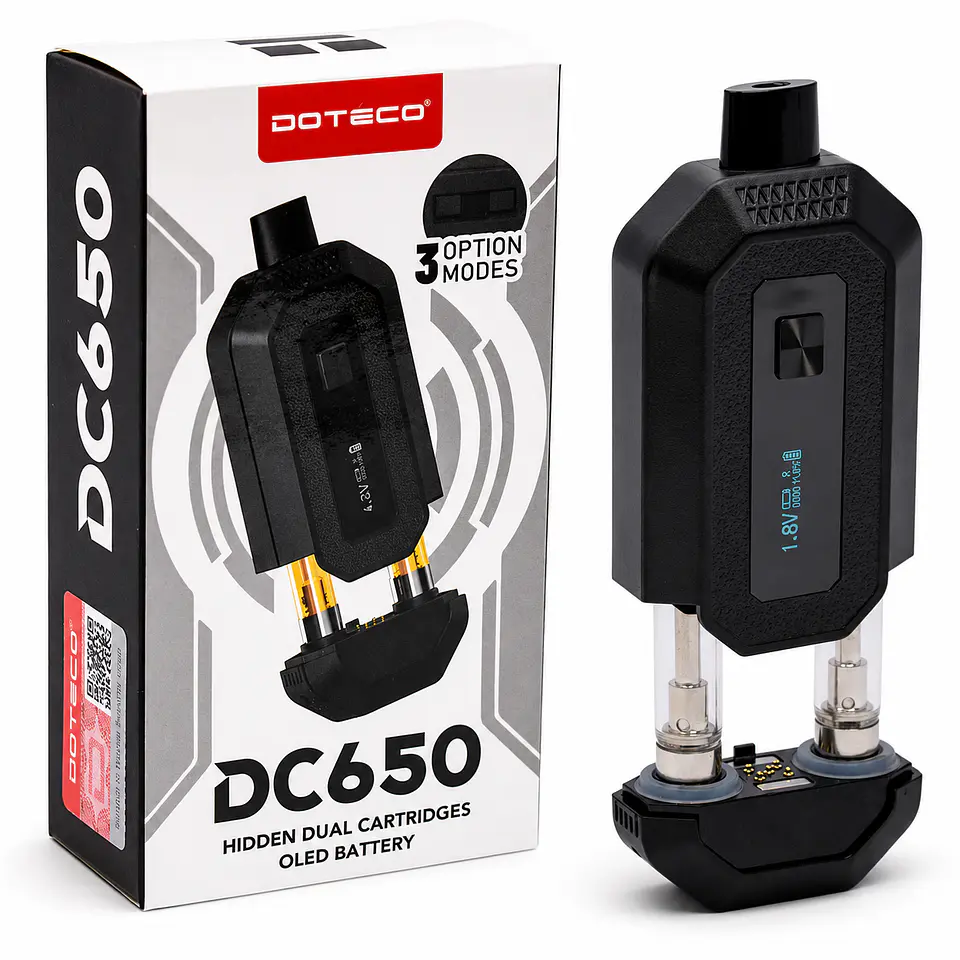 Vaporizador Incognito Doble Para Cartridges Doteco Dc650 1