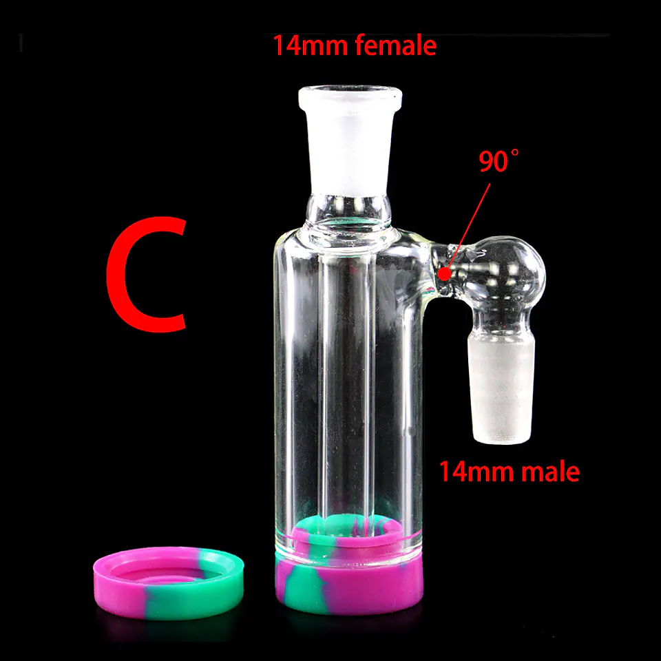 Atrapa Cenizas Pyrex Pink Blue (Ash Catcher) 14mm  5
