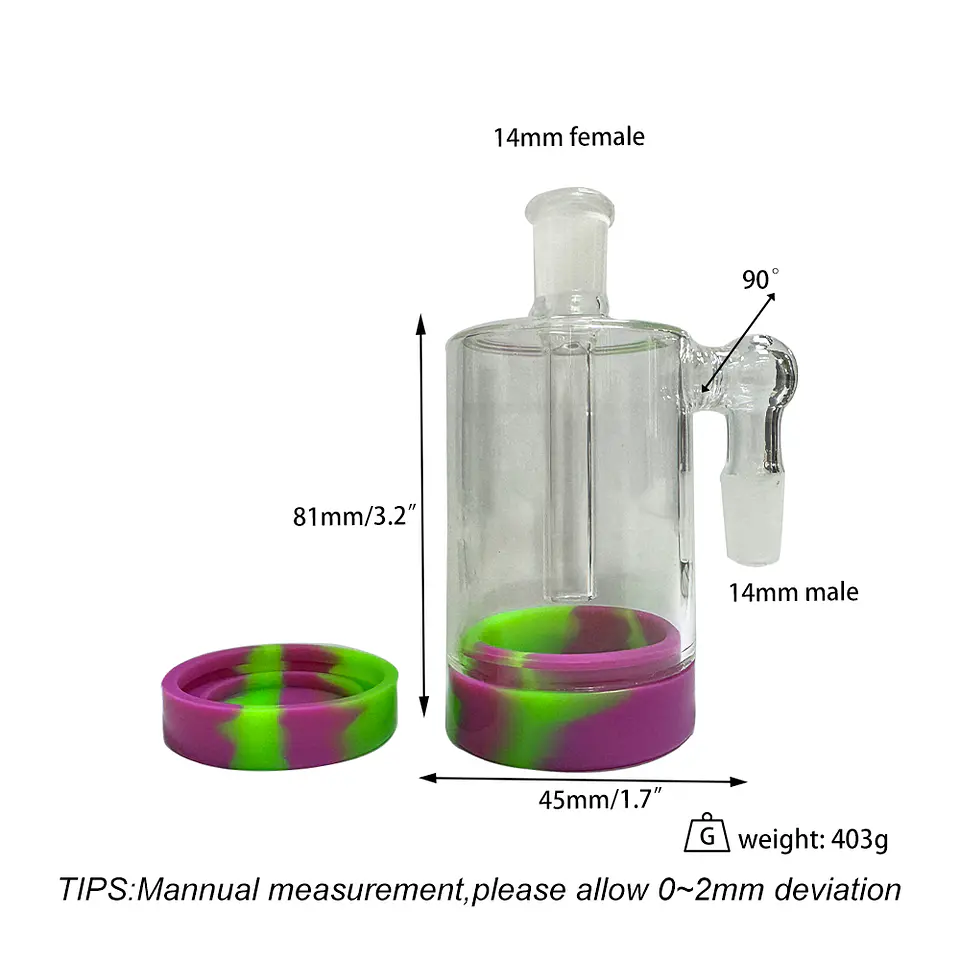 Atrapa Cenizas Pyrex Purple (Ash Catcher) 14mm  2