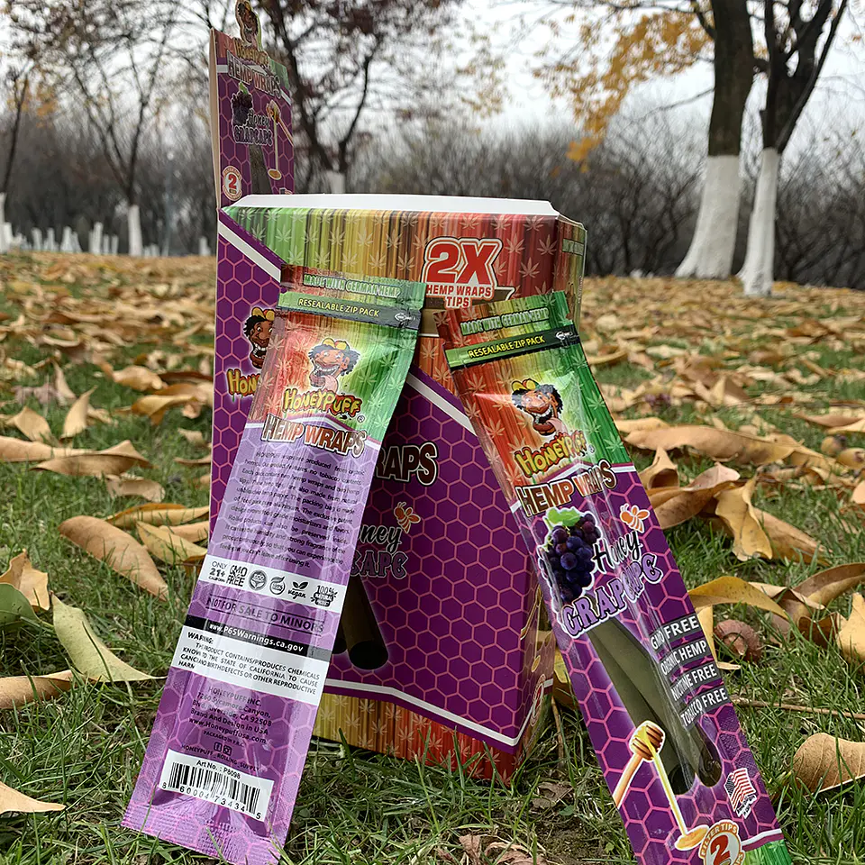 Blunt Organic Hemp Wraps Honeypuff Con Filtros -  Sabores (Pack x2) 10