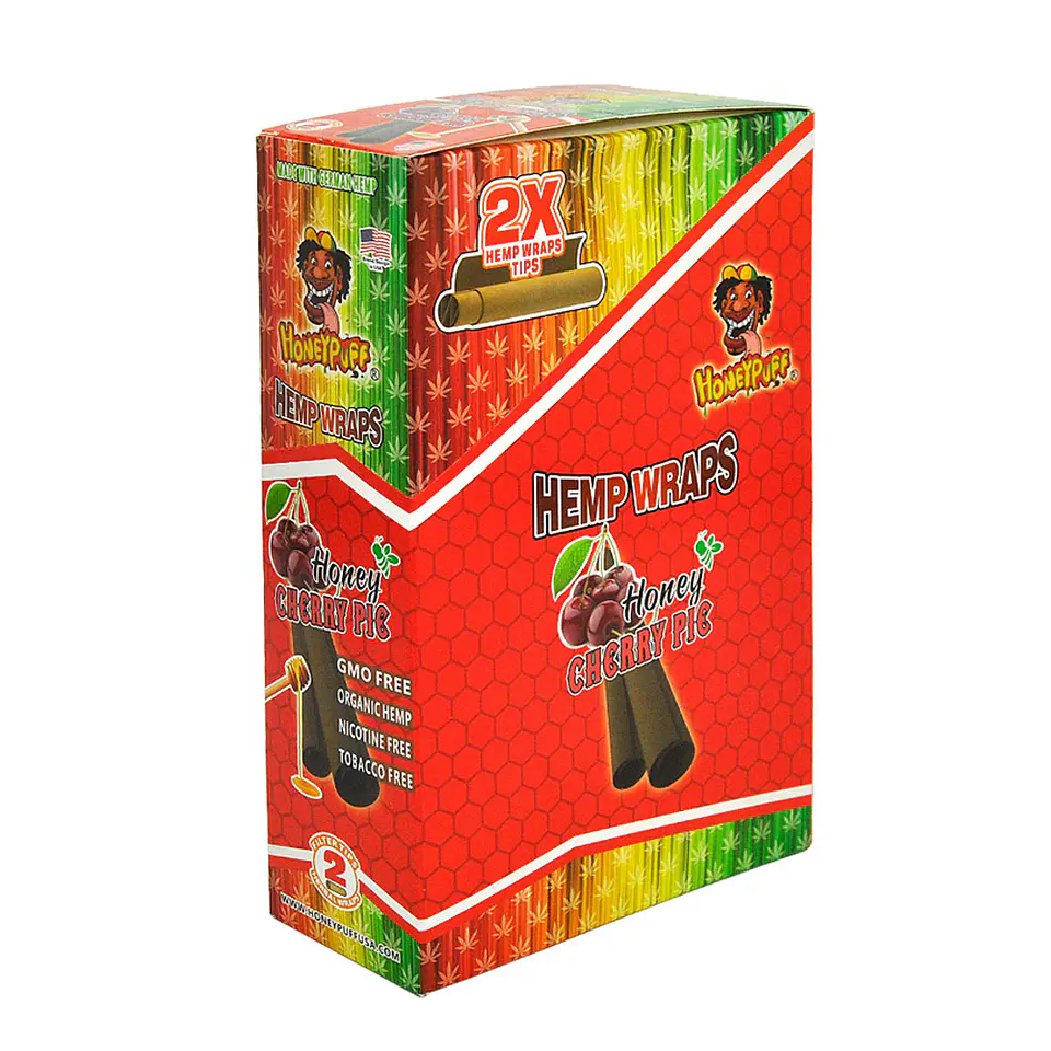 Blunt Organic Hemp Wraps Honeypuff Con Filtros -  Sabores (Pack x2) 20