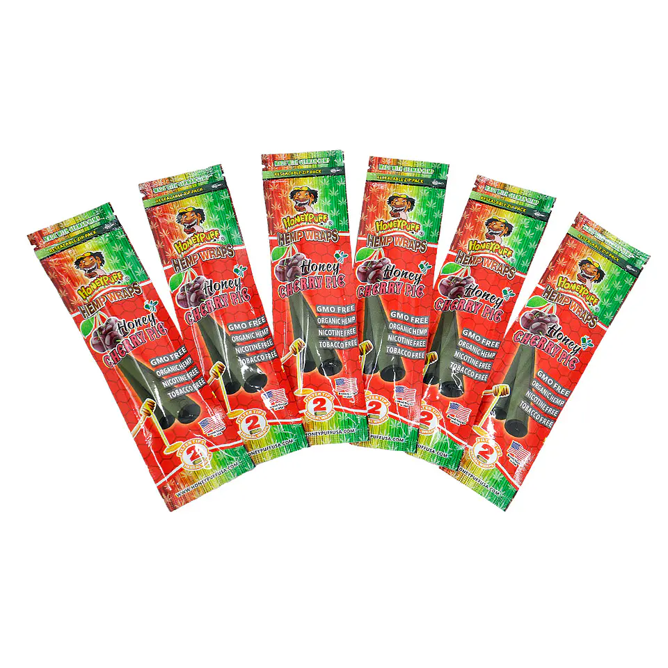Blunt Organic Hemp Wraps Honeypuff Con Filtros -  Sabores (Pack x2) 25