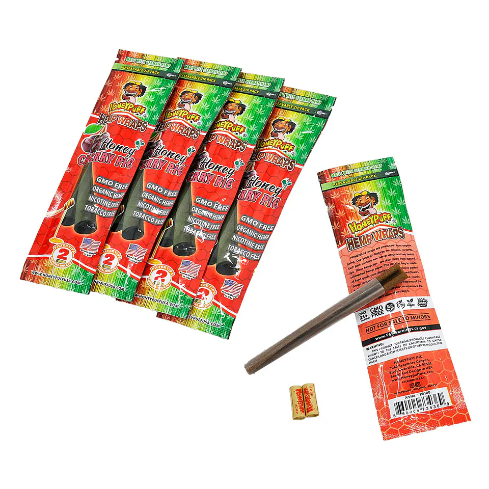 Blunt Organic Hemp Wraps Honeypuff Con Filtros -  Sabores (Pack x2) 26