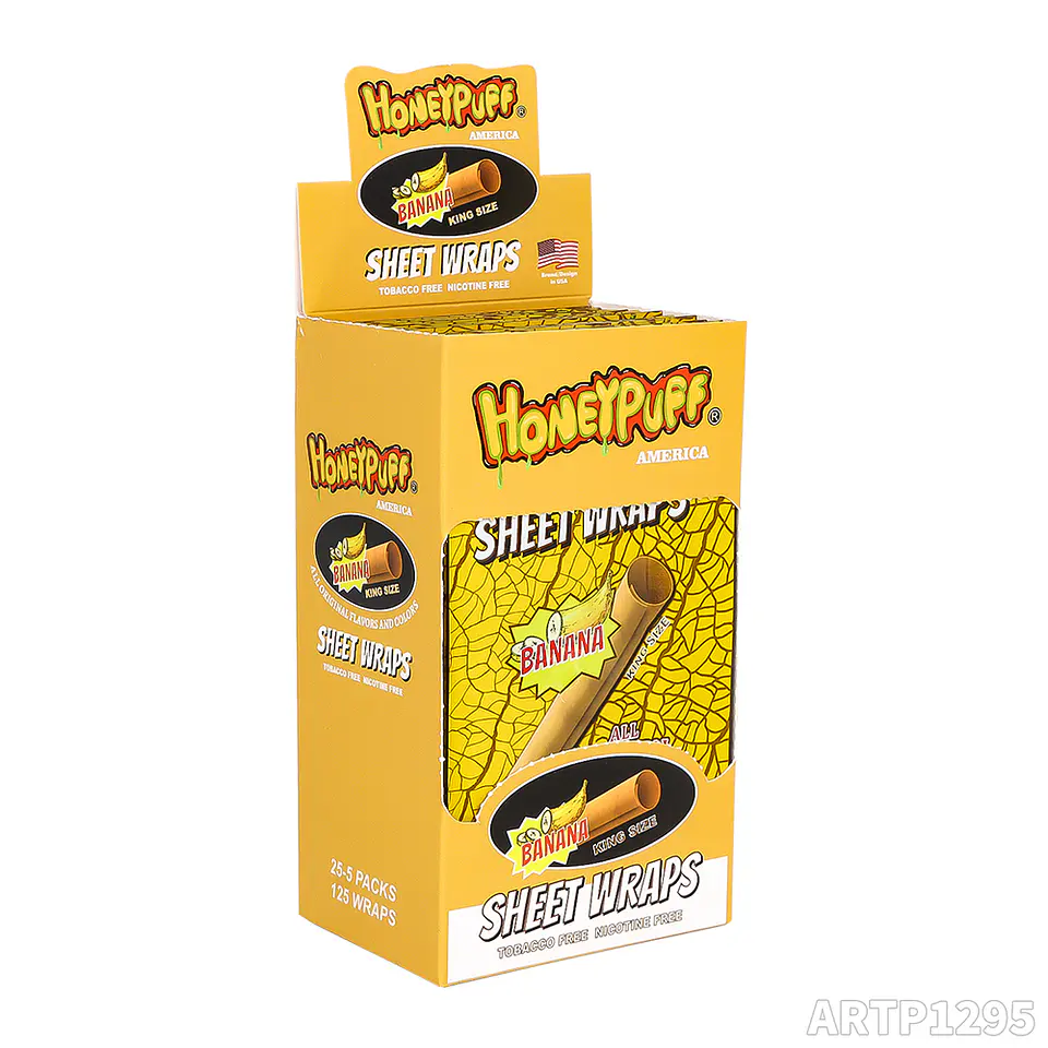 Caja Blunt Organico Honeypuff Sheet Wraps Sabores (Pack x5)- MAYORISTA 8
