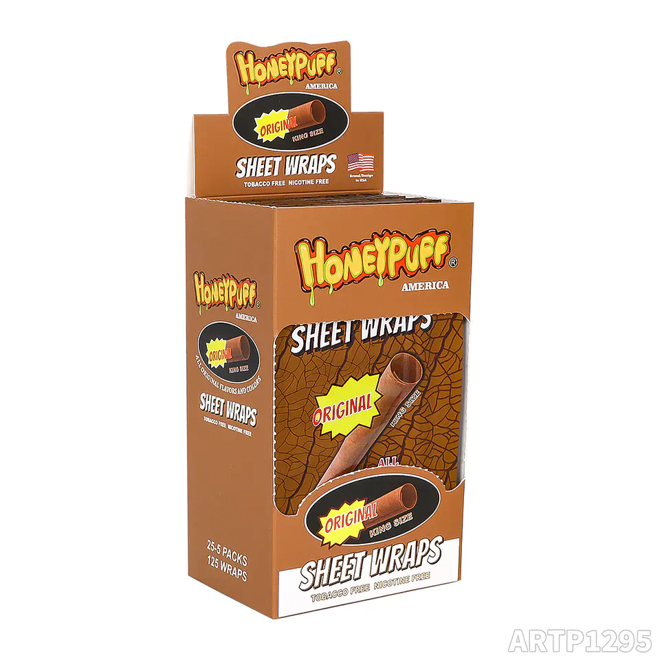 Caja Blunt Organico Honeypuff Sheet Wraps Sabores (Pack x5)- MAYORISTA 11
