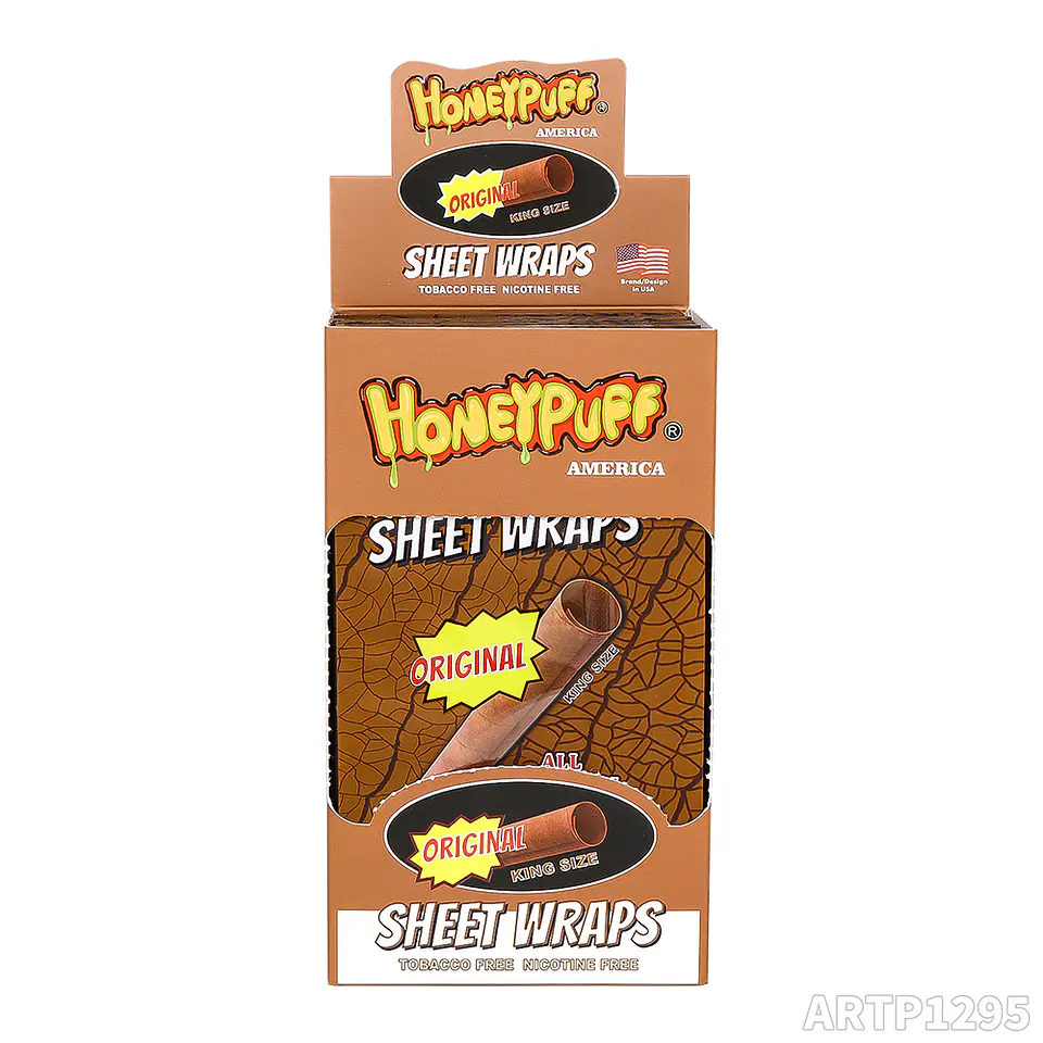 Caja Blunt Organico Honeypuff Sheet Wraps Sabores (Pack x5)- MAYORISTA 12