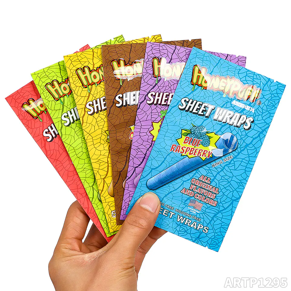 Caja Blunt Organico Honeypuff Sheet Wraps Sabores (Pack x5)- MAYORISTA 1