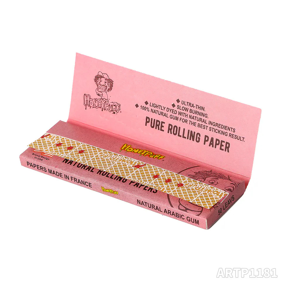 CAJA Papelillos Honeypuff Tamaño 1 1/4 ( Pink, Thin, Organico, Brown )- MAYORISTA 13