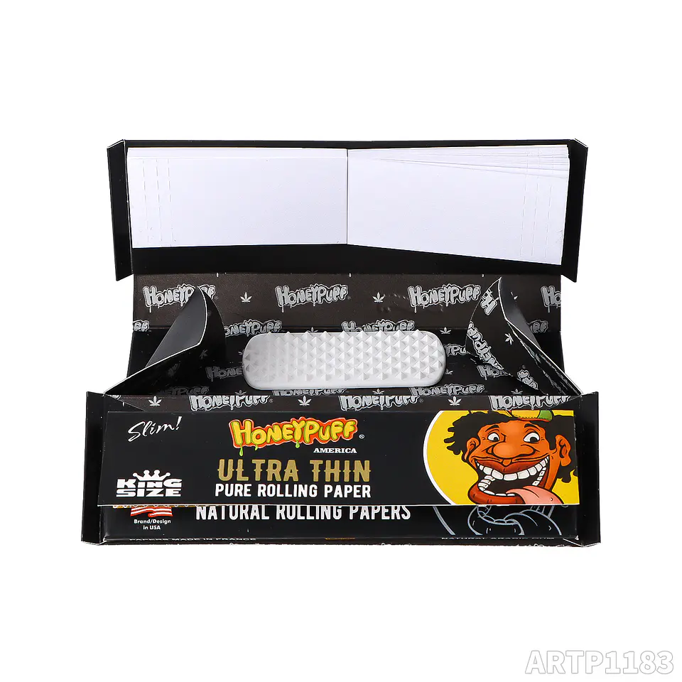CAJA Set Honeypuff 4-en-1: Papel King Size + Tips + Bandeja + Moledor. MAYORISTA 8