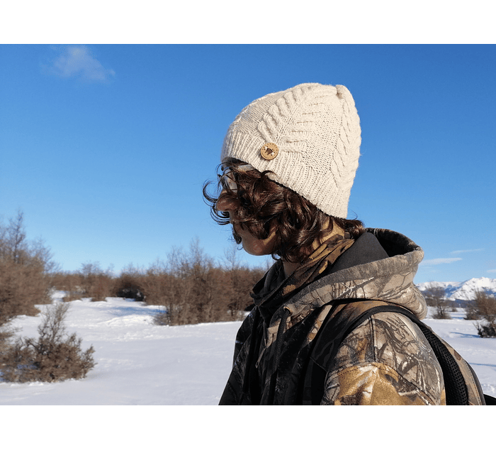 "Antler Toque" hand-knitted hat - Wildlife Friendly® certified 