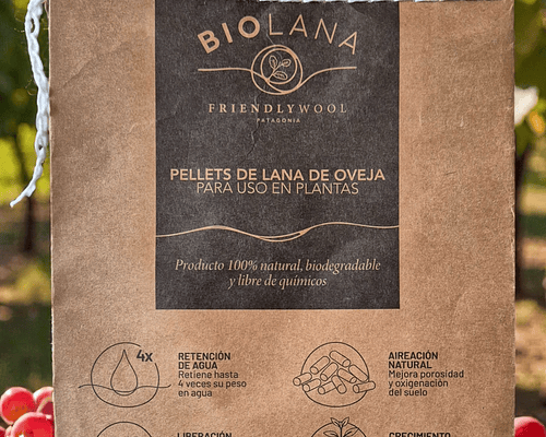 BIOLANA - Pellets de lana de oveja para uso en plantas - 500grs