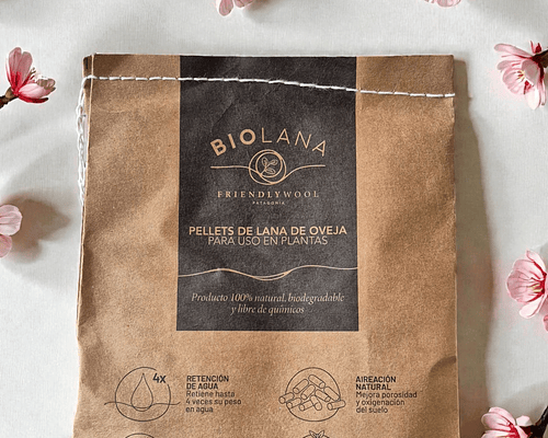 BIOLANA - Pellets de lana de oveja para uso en plantas - 1kg