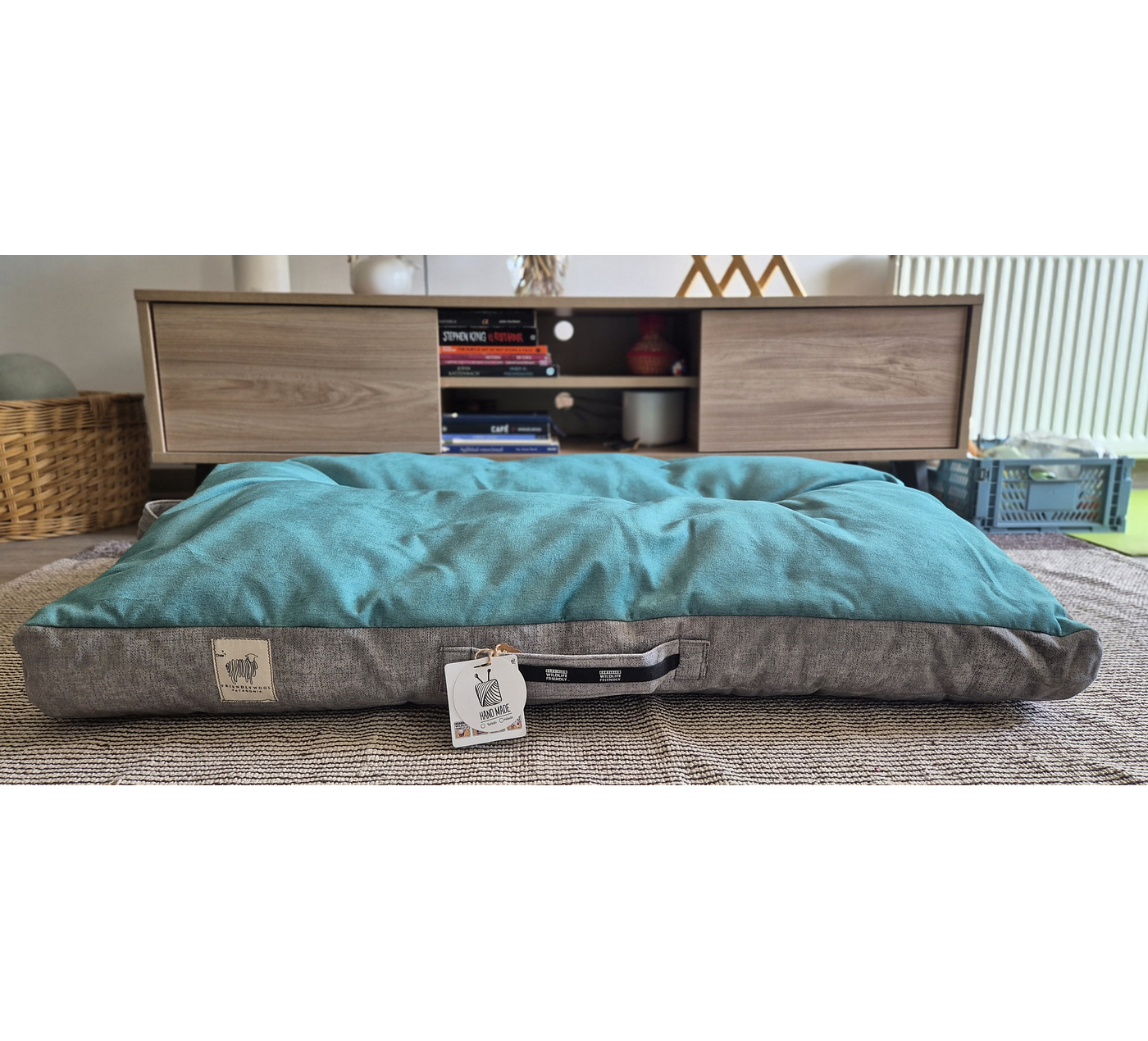 Almohadón para mascotas XL – Lana natural de oveja Corriedale - Certified Wildlife Friendly® 