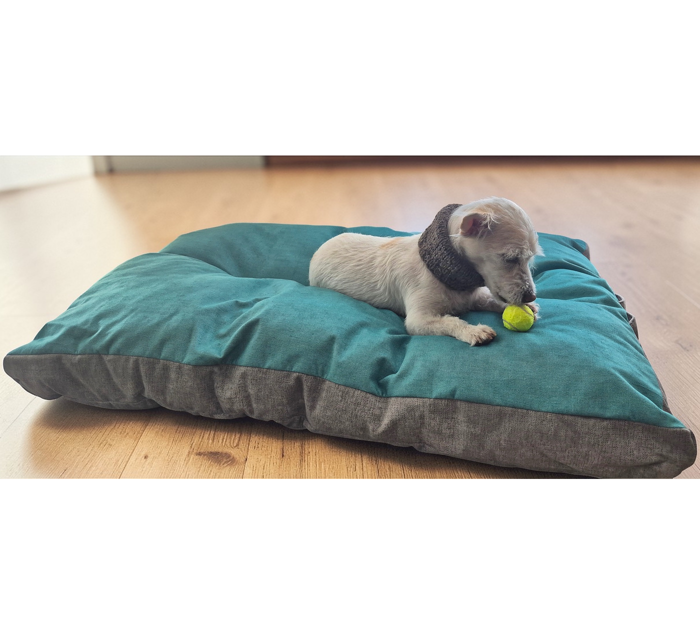 Almohadón para mascotas XL – Lana natural de oveja Corriedale - Certified Wildlife Friendly® 