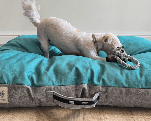 Almohadón para mascotas XL – Lana natural de oveja Corriedale - Certified Wildlife Friendly® 