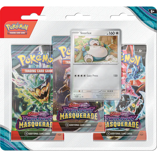 Pokemon TCG Scarlet & Violet Twilight Masquerade - 3-Pack Blister English