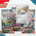 Pokemon TCG Scarlet & Violet Twilight Masquerade - 3-Pack Blister English