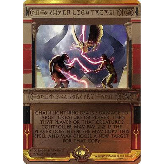 Chain Lightning (AKH) Masterpiece Series: Invocations (inglés)