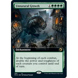Unnatural Growth - Innistrad: Midnight Hunt Variants Foil (Extended Art) (inglés)