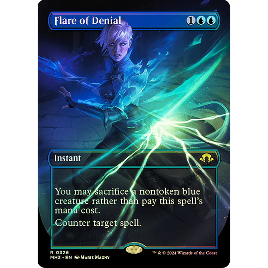 Flare of Denial - Modern Horizons 3 Variants Foil (0326 - Borderless) (inglés)