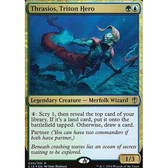Thrasios, Triton Hero - Commander 2016 (Foil) (español)