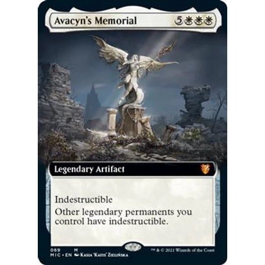 Avacyn's Memorial - Innistrad: Midnight Hunt Commander Decks Variants (Extended Art) (ingles)
