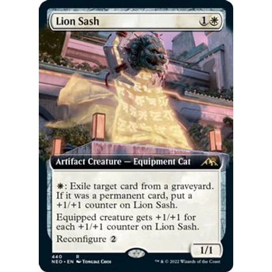 Lion Sash - Kamigawa: Neon Dynasty Variants (Extended Art) (ingles)