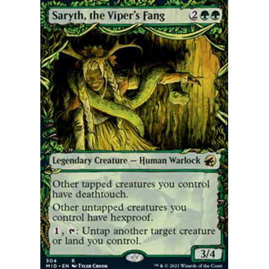 Saryth, the Viper's Fang - Innistrad: Midnight Hunt Variants (Showcase) (español)