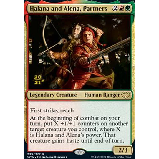 Halana and Alena, Partners - Promotional (Prerelease Foil) (español)