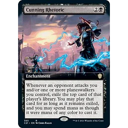 Cunning Rhetoric - Commander 2021 Variants (Extended Art) (ingles)