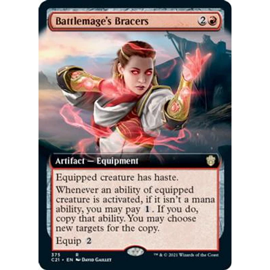 Battlemage's Bracers (Extended Art) - Commander 2021 Variants (ingles)
