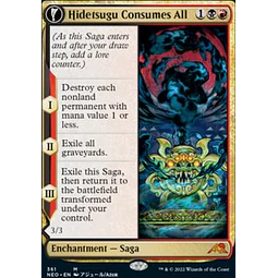 Hidetsugu Consumes All - Kamigawa: Neon Dynasty Variants (Showcase - 361) (ingles)