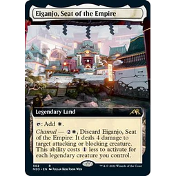 Eiganjo, Seat of the Empire (Extended Art) - Kamigawa: Neon Dynasty Variants (ingles)