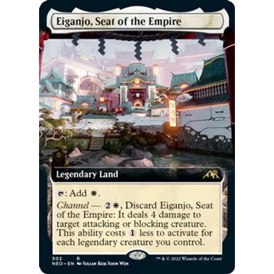 Eiganjo, Seat of the Empire (Extended Art) - Kamigawa: Neon Dynasty Variants (ingles)