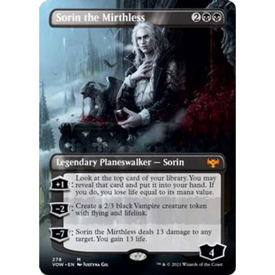 Sorin the Mirthless (Borderless) - Innistrad: Crimson Vow Variants: 