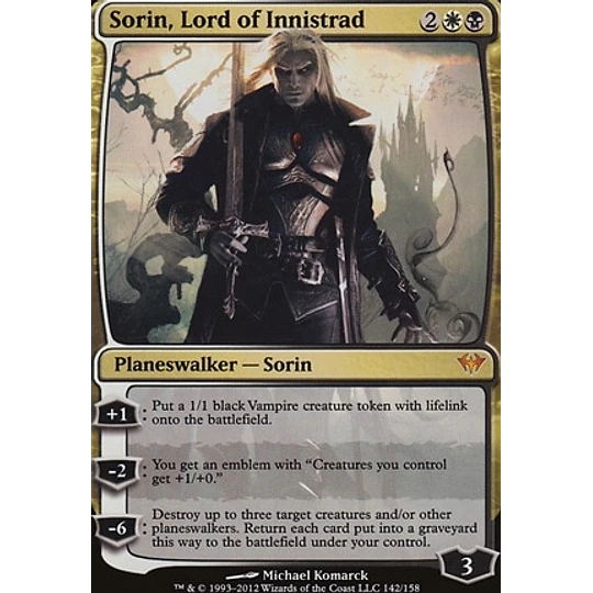 Sorin, Lord of Innistrad - Dark Ascension (ingles)
