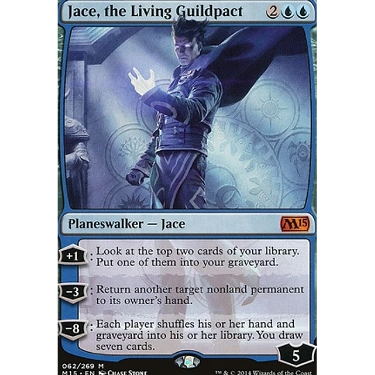 Jace, the Living Guildpact - 2015 Core Set Foil (español)