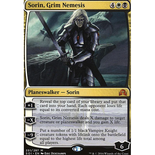 Sorin, Grim Nemesis - Shadows Over Innistrad (ingles)