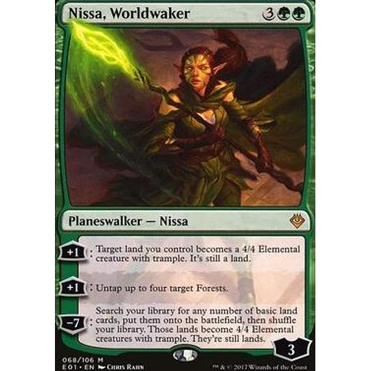 Nissa, Worldwaker - Archenemy - Nicol Bolas (ingles)