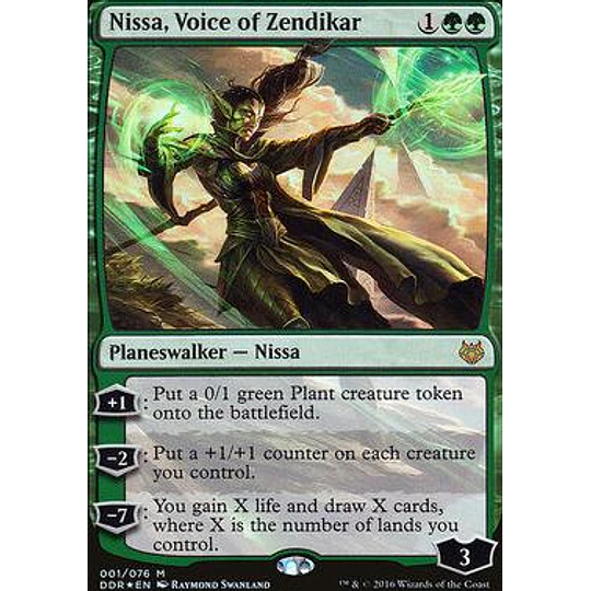 Nissa, Voice of Zendikar (Foil) - Duel Decks: Nissa Vs. Ob Nixilis (ingles)