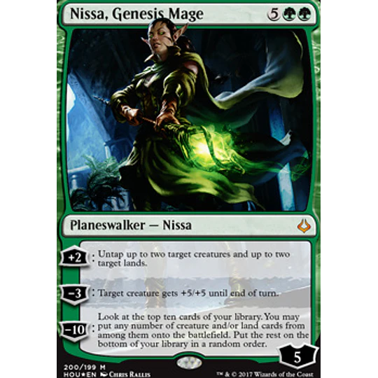 Nissa, Genesis Mage (Foil - Planeswalker Deck) - Hour of Devastation (español)