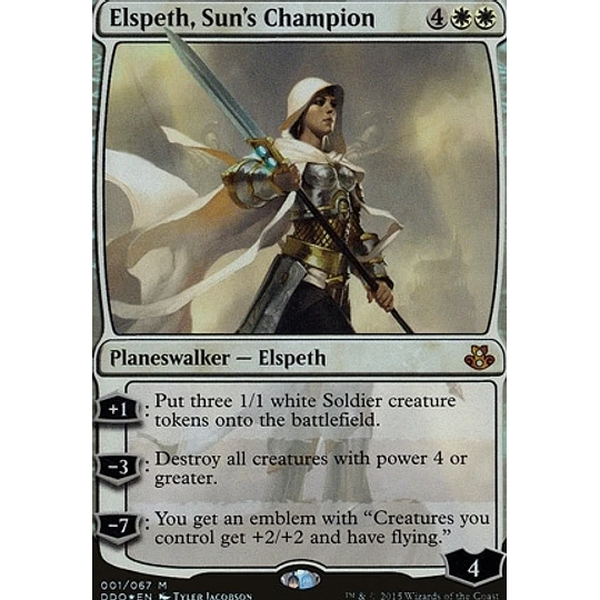 Elspeth, Sun's Champion (Foil) - Duel Decks: Elspeth Vs. Kiora (ingles)