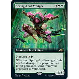 Spring-Leaf Avenger (Extended Art) - Kamigawa: Neon Dynasty Variants (ingles)