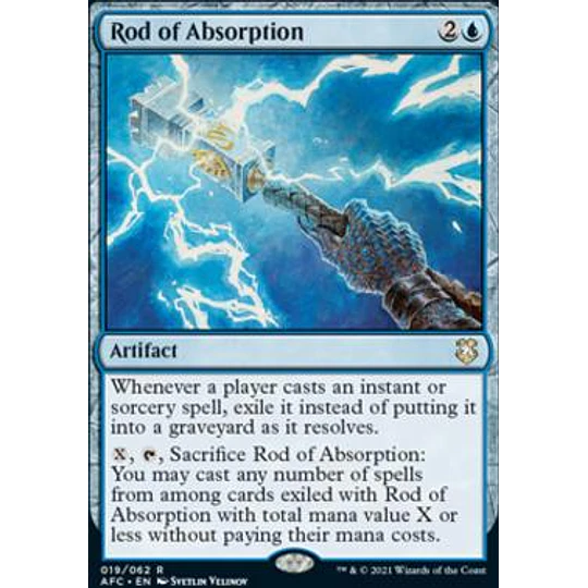 Rod of Absorption - Adventures in the Forgotten Realms Commander Decks (ingles)