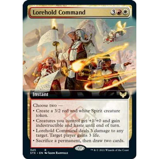 Lorehold Command (Extended Art) - Strixhaven: School of Mages Variants (ingles)