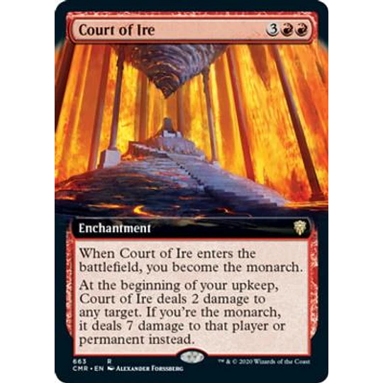 Court of Ire (Extended Art) - Commander Legends Variants (ingles)